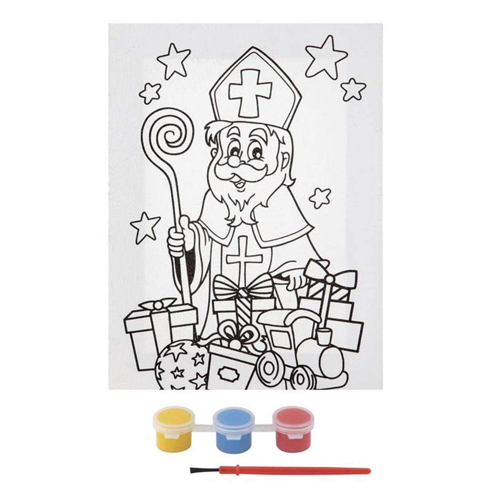 Grafix sint canvas schilderset 20x15cm