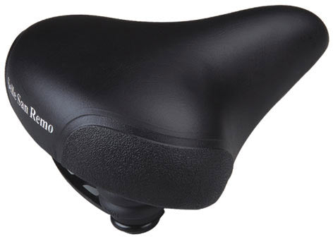 Selle san remo fietszadel marwi stadsfiets unisex met hoekbescherming - zwart