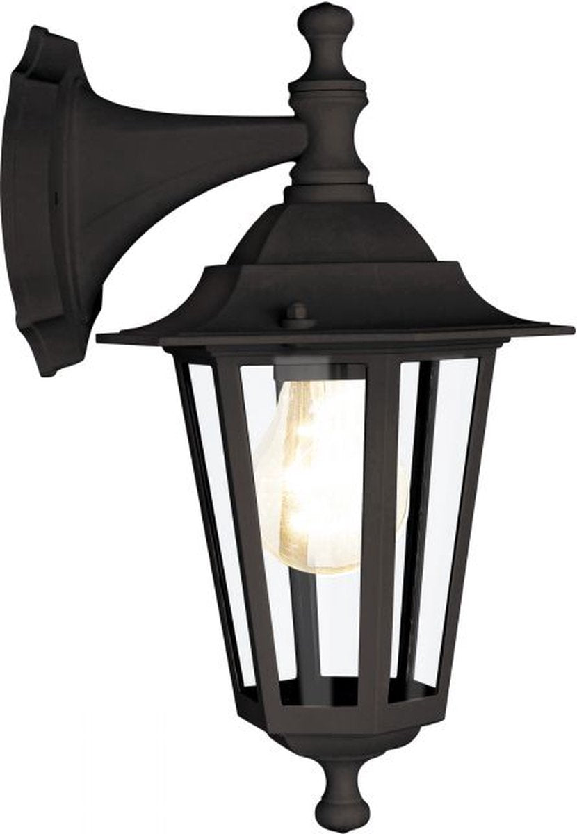 Eglo laterna 4 wandlamp buiten - e27 - 35 cm - zwart