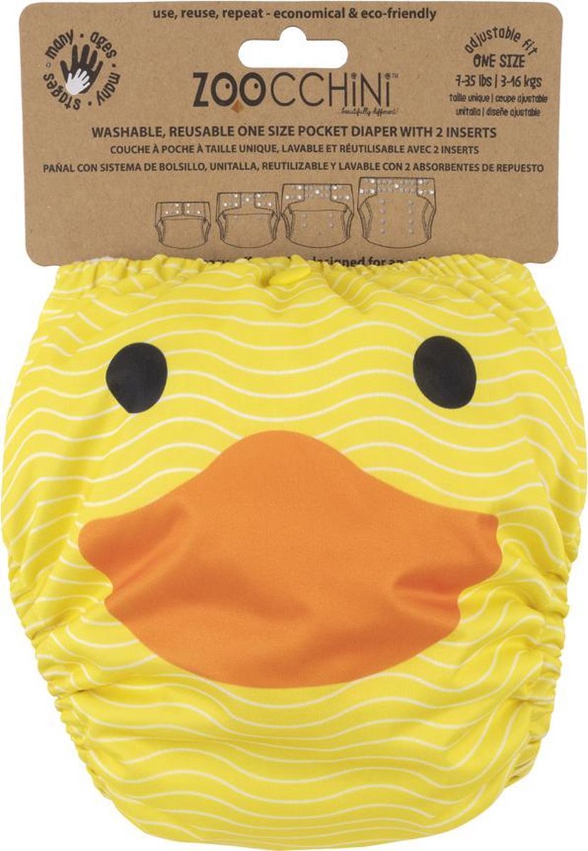 Zoocchini herbruikbare luier - puddles the duck