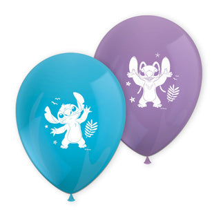 Stitch engel latex ballonnen 8 stuks