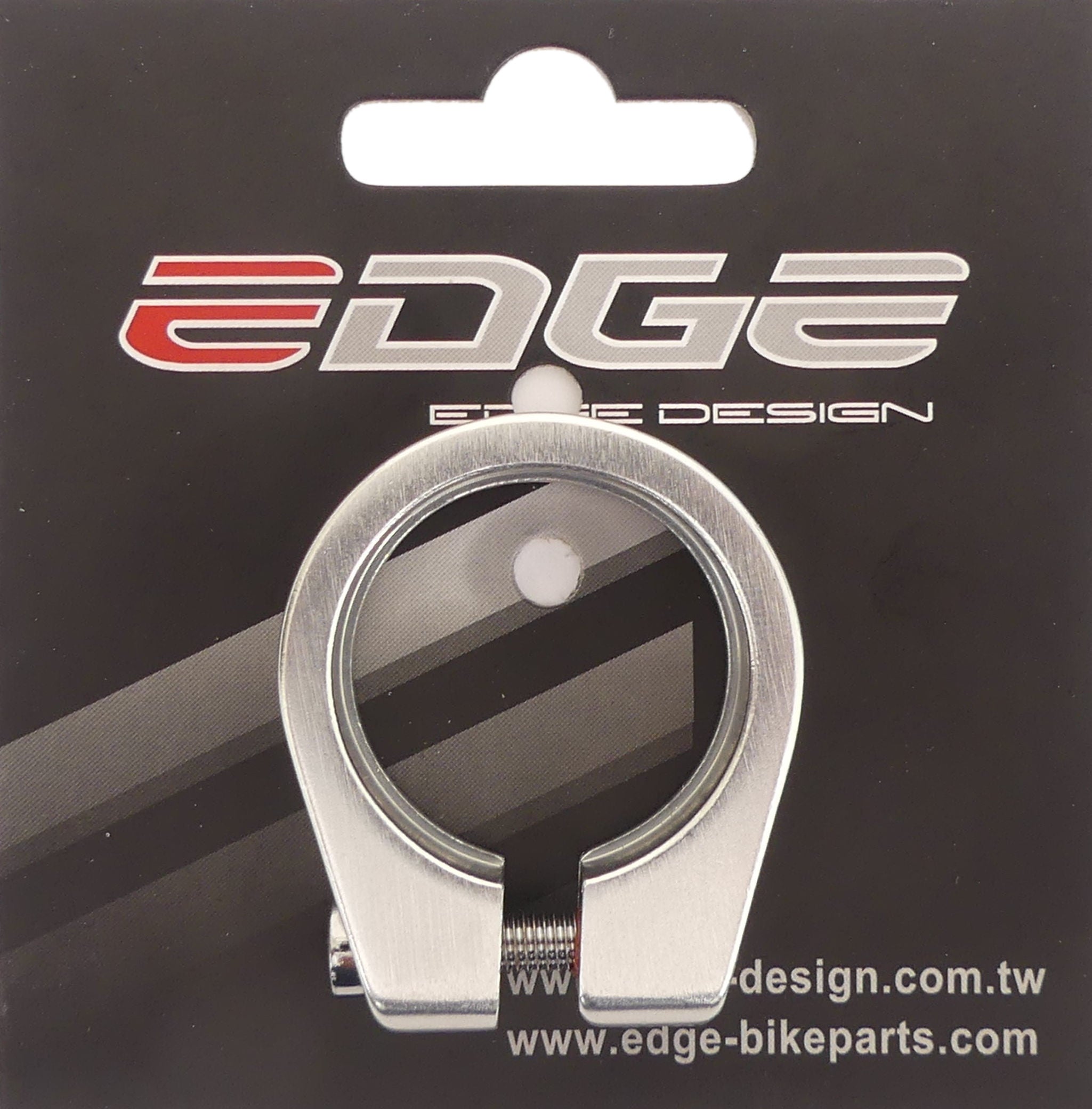 Collier de tige de selle Edge ø31.8 aluminium avec vis Allen - argent