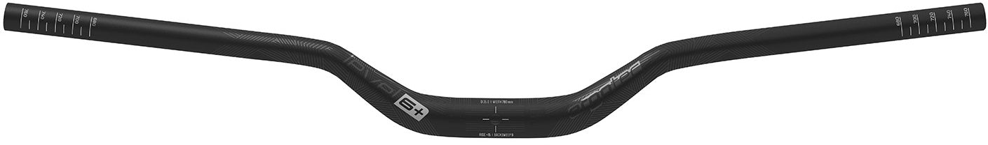 Ergotec Stuur Bar 50 6+ ø31.8mm 50mm opkomst zwart gezandstraald