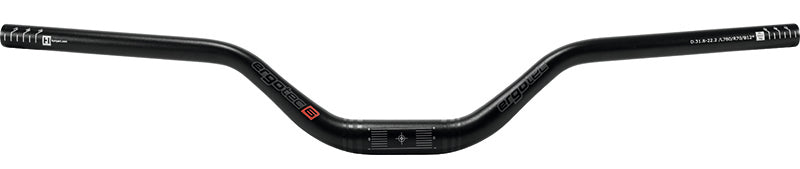 Stuur Ergotec Riser Bar 70 ø31.8mm x 780mm 70mm opkomst - zwart