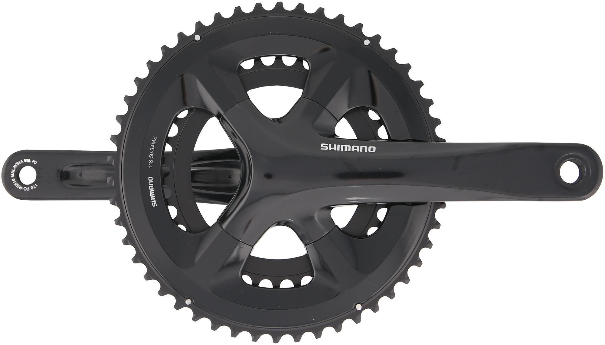 Shimano crankstel 105 fc-rs510 crankset shim.105 fcrs510 36 46t.170mm 11sp bl.