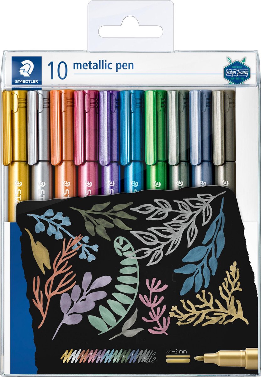Staedtler metallic pen - set met 10 st design journey - 8323 tb10