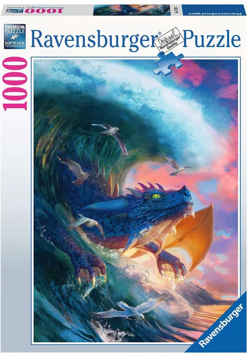 Ravensburger puzzel draken race - legpuzzel - 1000 stukjes