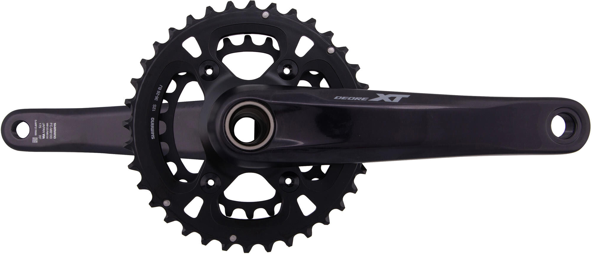 Shimano crankstel deore xt fc-m8120 crankset shim.xt fcm8120 26 36t.175mm ht2 12sp.bo.