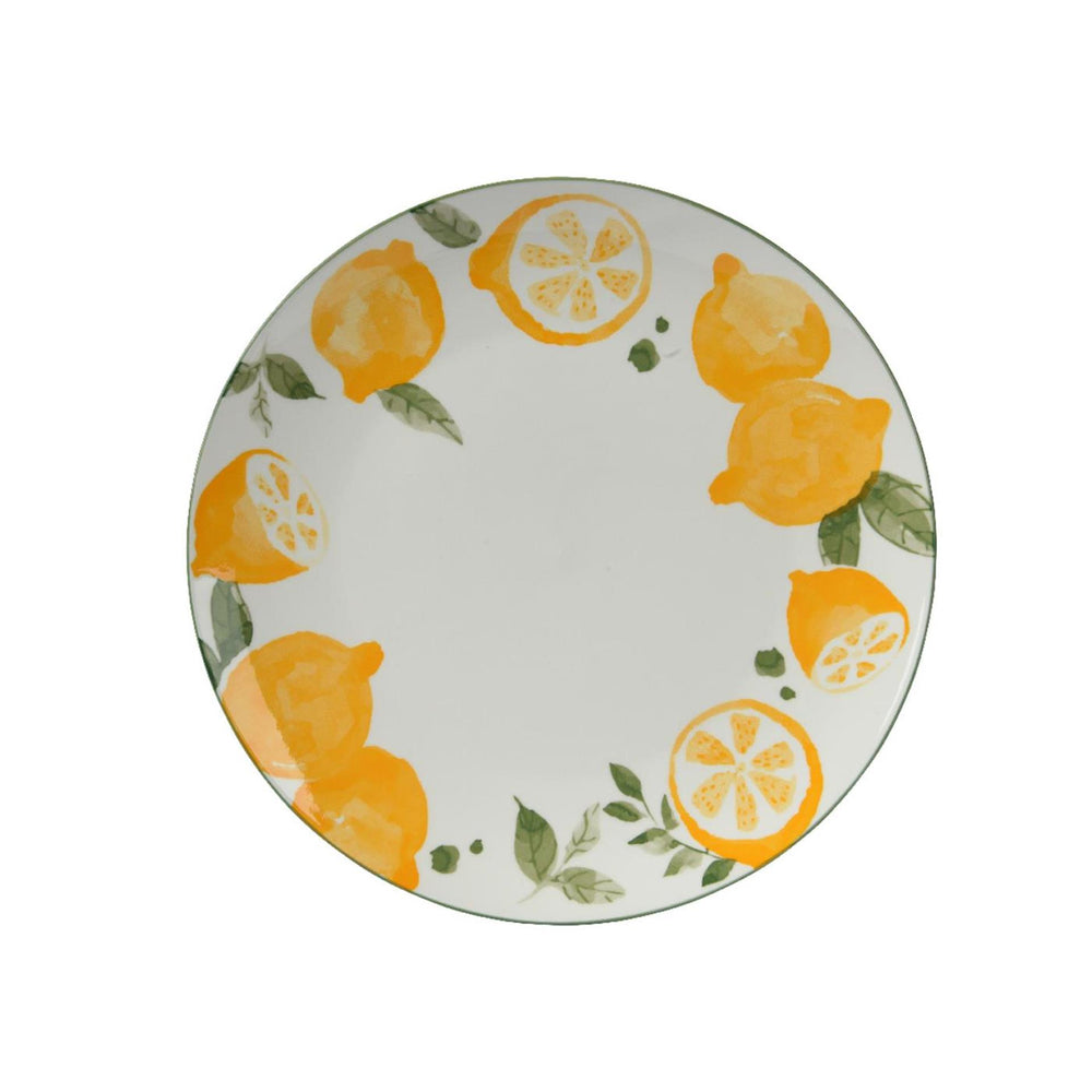 Decoris dinerbord porselein ã˜26.5cm x h.2.6cm citroen