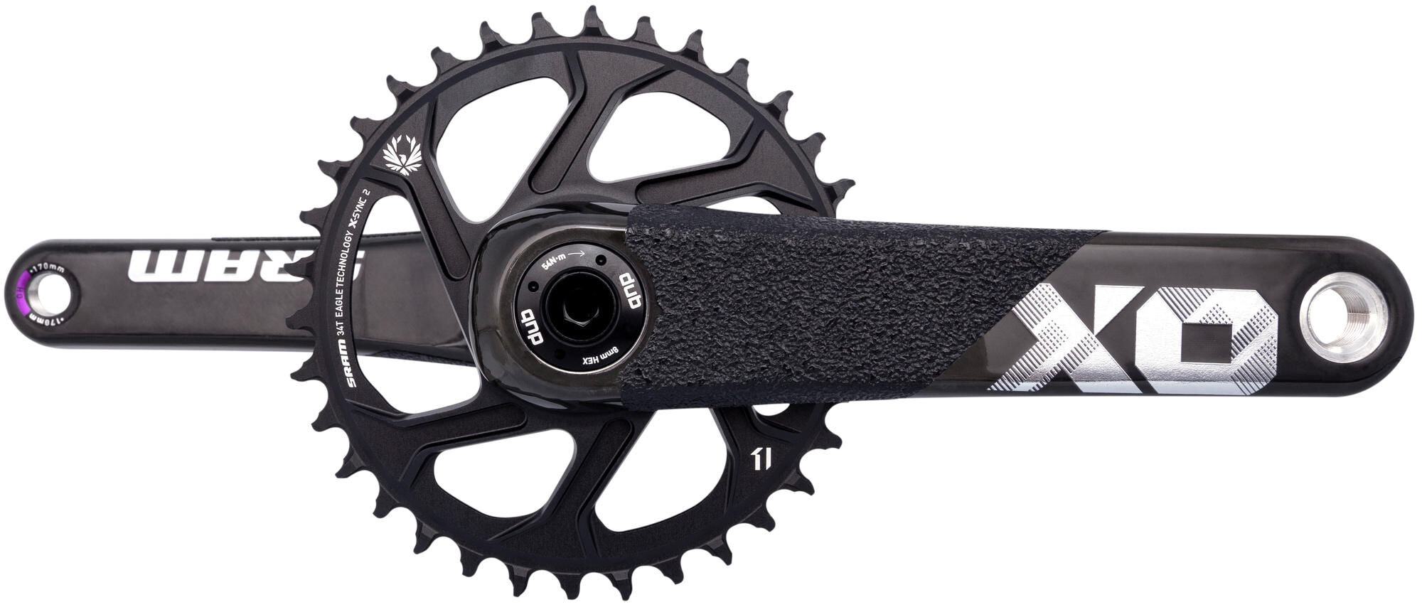Sram crankstel x01 dh crankset x01 dh dub 170mm black