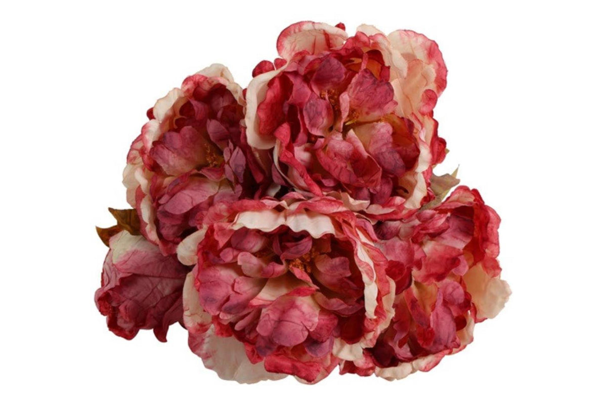 Countryfield kunstbloem peaonia pia roze zijde h46cm