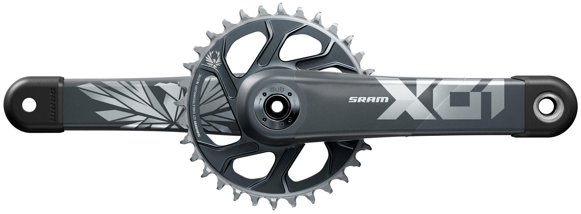 Sram crankstel x01 eagle crankset x01 eagle 32t 175mm lunar polar
