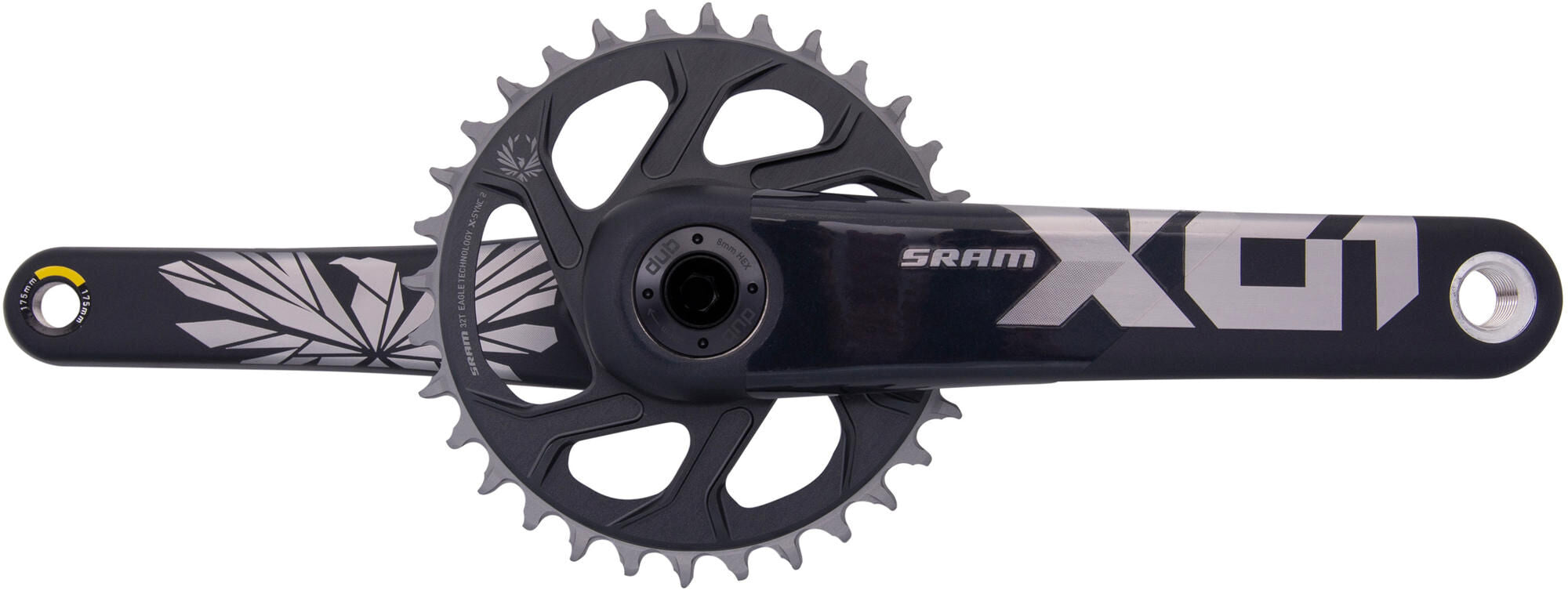 Sram crankstel x01 eagle crankset x01 eagle 32t super boost+ 175mm