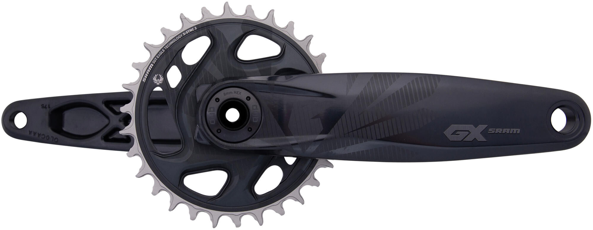 Sram crankstel gx eagle crankset gx eagle 30t fatbike 4 175mm