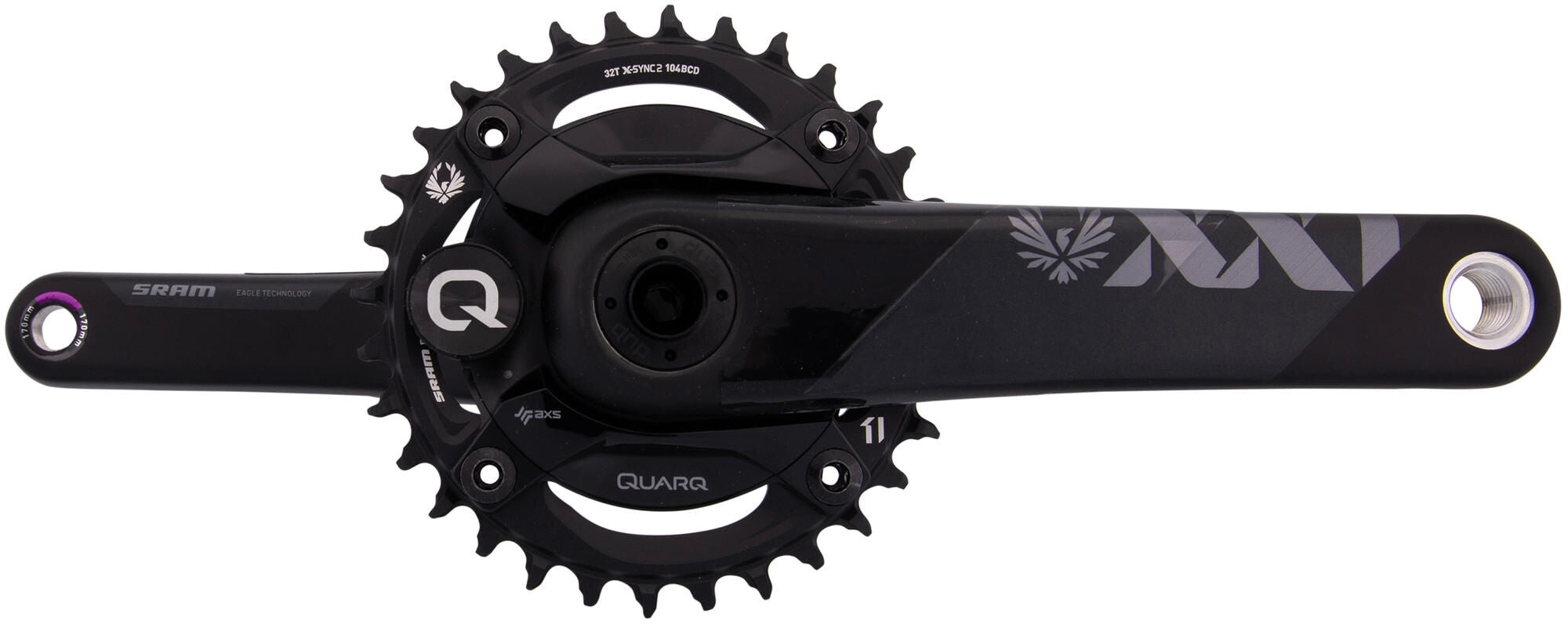 Sram crankstel xx1 eagle crankset pow.meter xx1 eagle 170mm