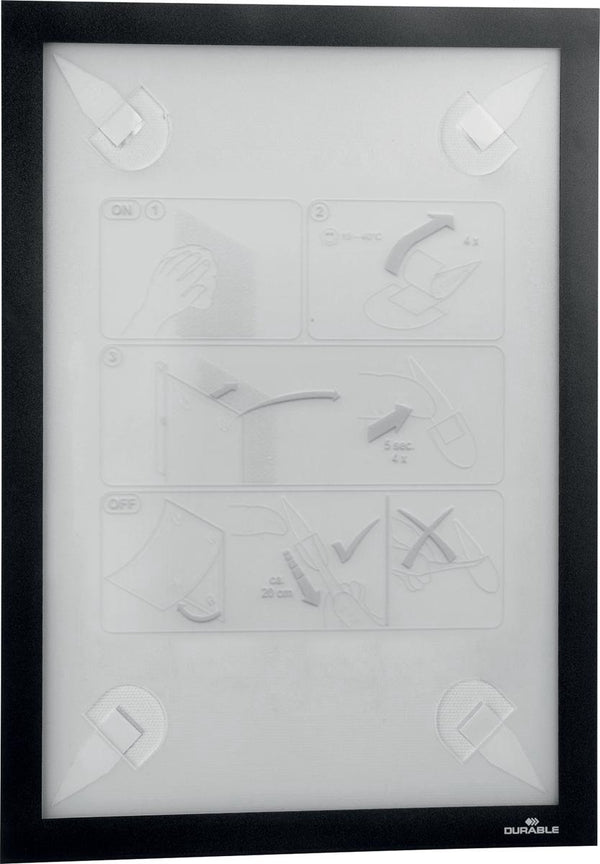 Durable 484301 documenthouder zwart (b x h) 236 mm x 323 mm din a4 staand, din a4 liggend