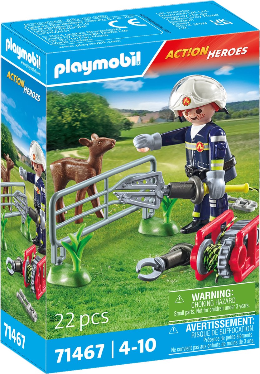 Playmobil Action Heroes Animal Rescue Fire Department - 71467