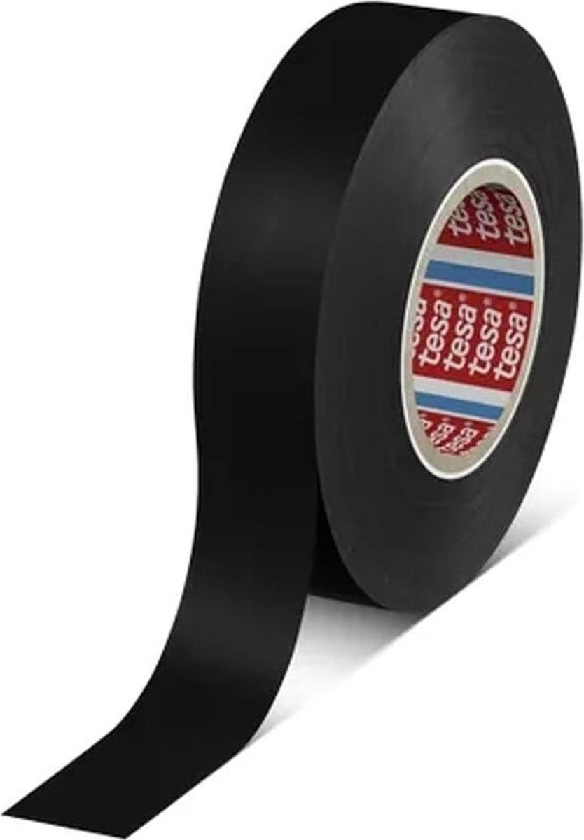 Tesa isolatietape 19mm - 20 meter - zwart