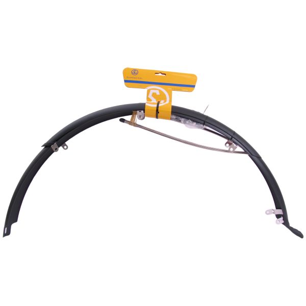 Sunny velg kunststof spatbordset 28 inch mat zwart 50 mm