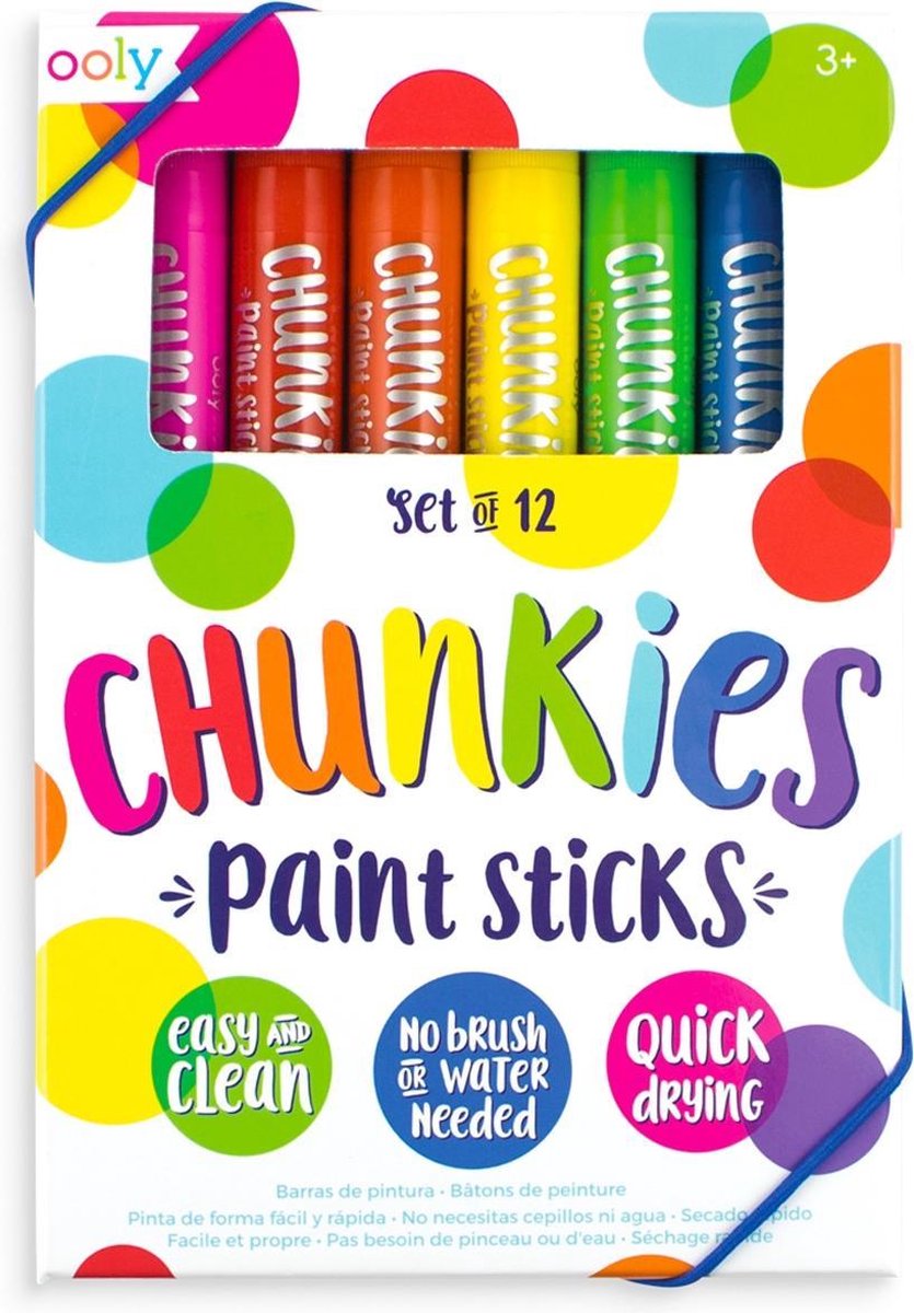 Ooly - chunkies - verf stiften - classic set - set van 12 stuks