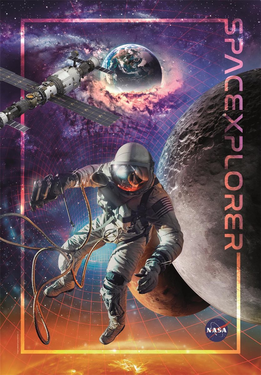 Clementoni - puzzel - 1000 stukjes - nasa 2023 - puzzel voor volwassenen en kinderen