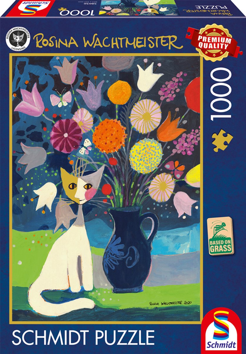 Schmidt - legpuzzel - witte kat - rosina wachtmeister - 1000 stukjes - volwassenen - vanaf 12 jaar