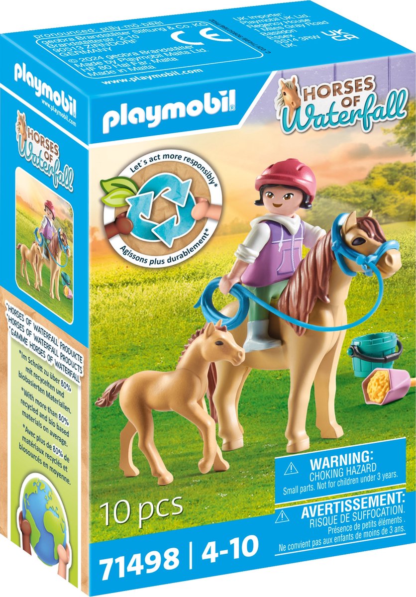 Playmobil 71498 paarden van waterval soort met pony