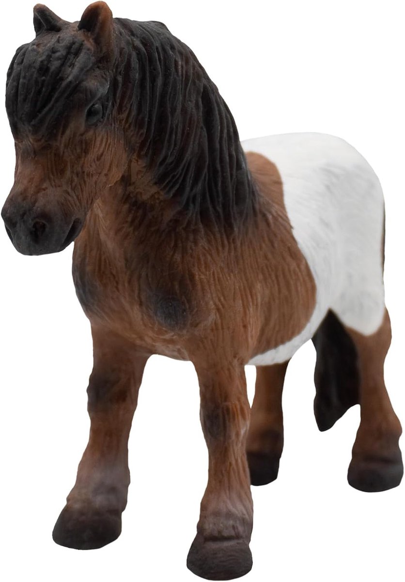 Bullyland 62566 – speelfiguur en verzamelfiguur shetland pony – ca. 9 cm – levensecht en detailrijk vormgegeven – ideaal als taartfiguur en klein cadeautje voor kinderen vanaf 3 jaar.