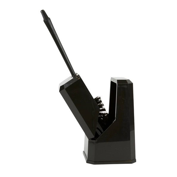 Euro products euro toiletborstel plus zwarte houder (1 stuk)