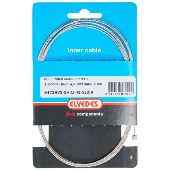 Lien Elvedes à l'intérieur d'un N-nip en acier inoxydable de 2250 mm. 6472RVS-SHIM-49-SL
