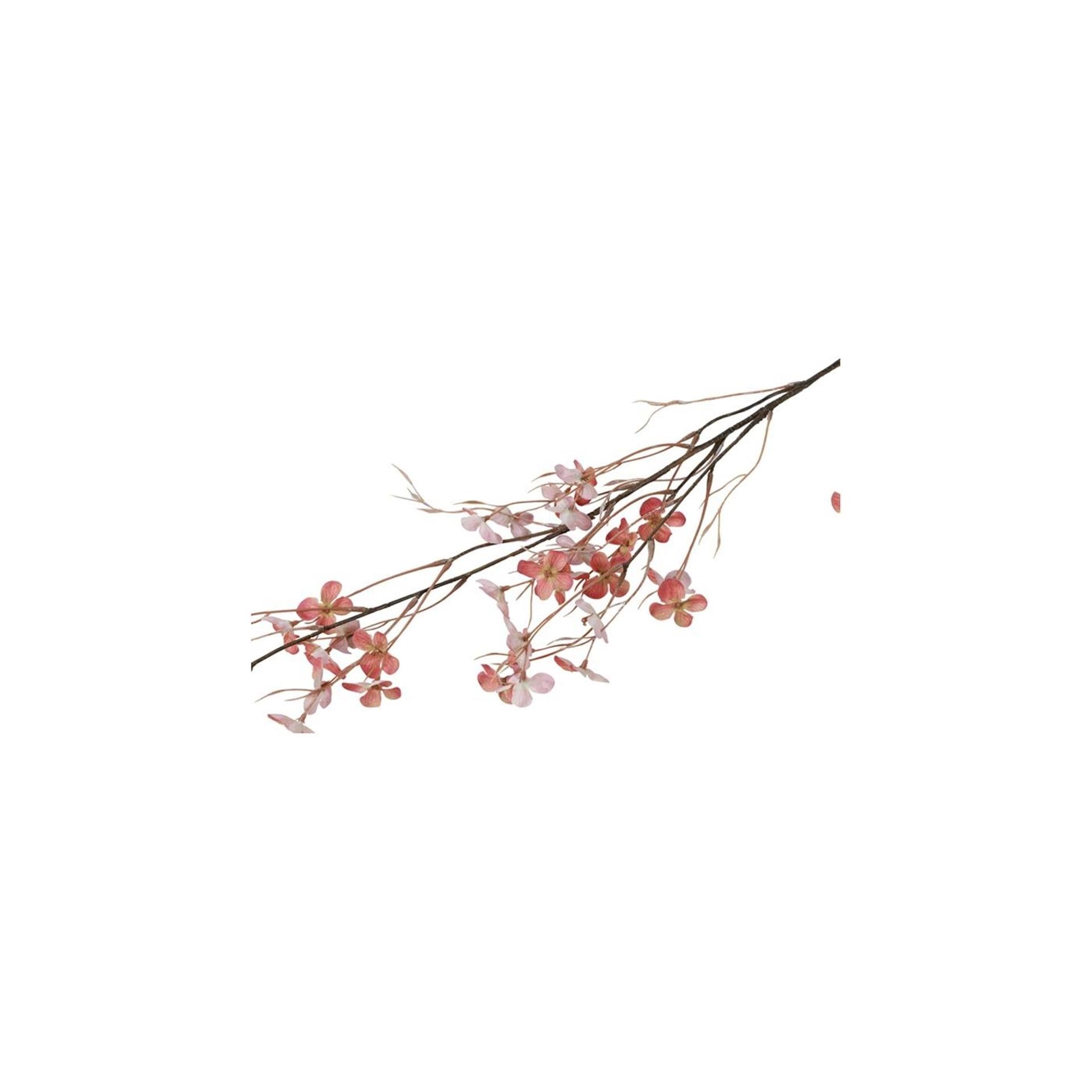Countryfield kunstbloem prunus avium oranje zijde h110cm