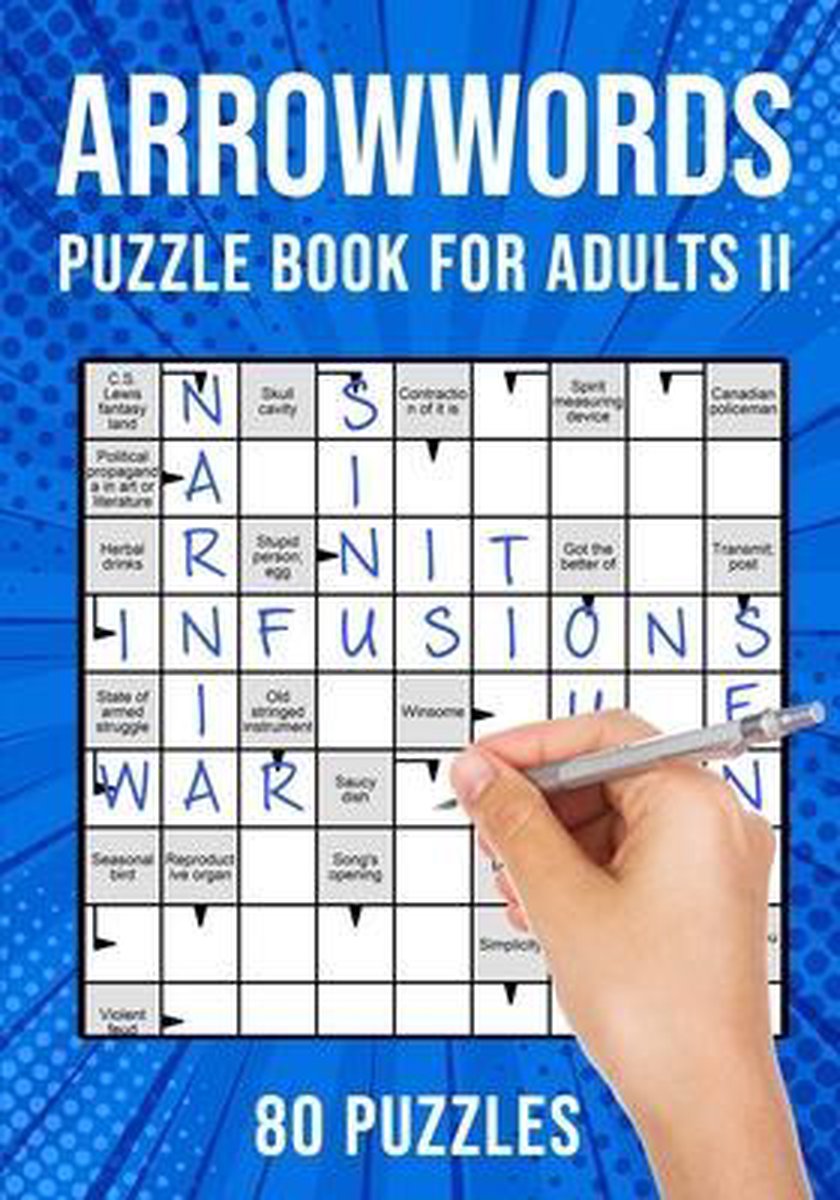 Arrow word puzzle books for adults