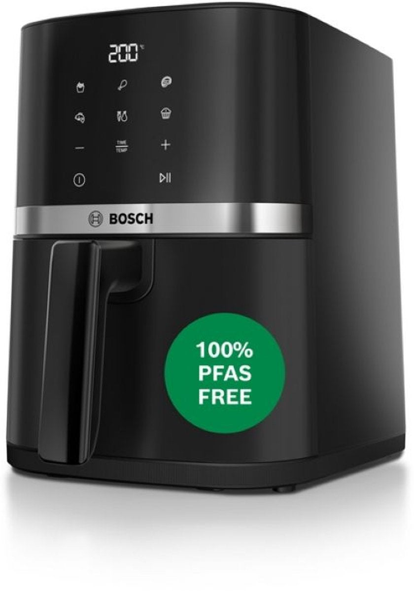 Bosch maf24ab0 airfryer - serie 2 - 4,0l - 6 programma's - zwart