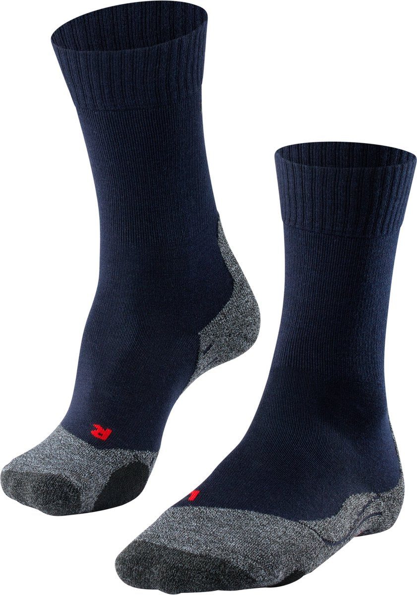 Falke tk2 anti-blaar dik wol functioneel materiaal wandelsokken dames blauw - maat 37-38