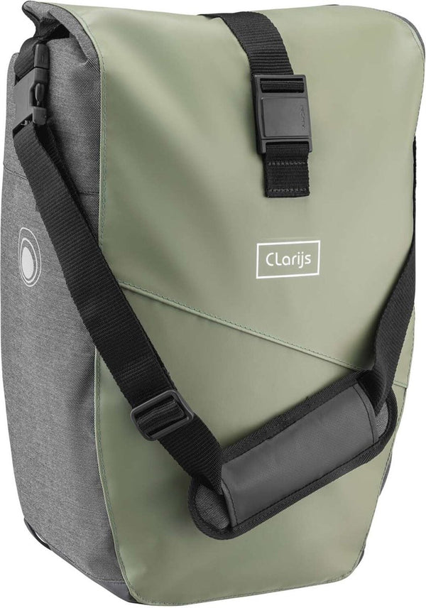 Clarijs fietstas enkel solobag 24l olijf grijs