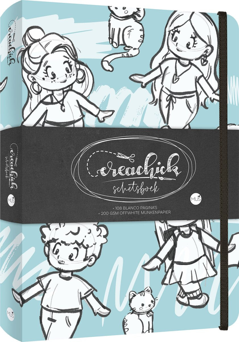 Kluitman schetsboek creachick blue