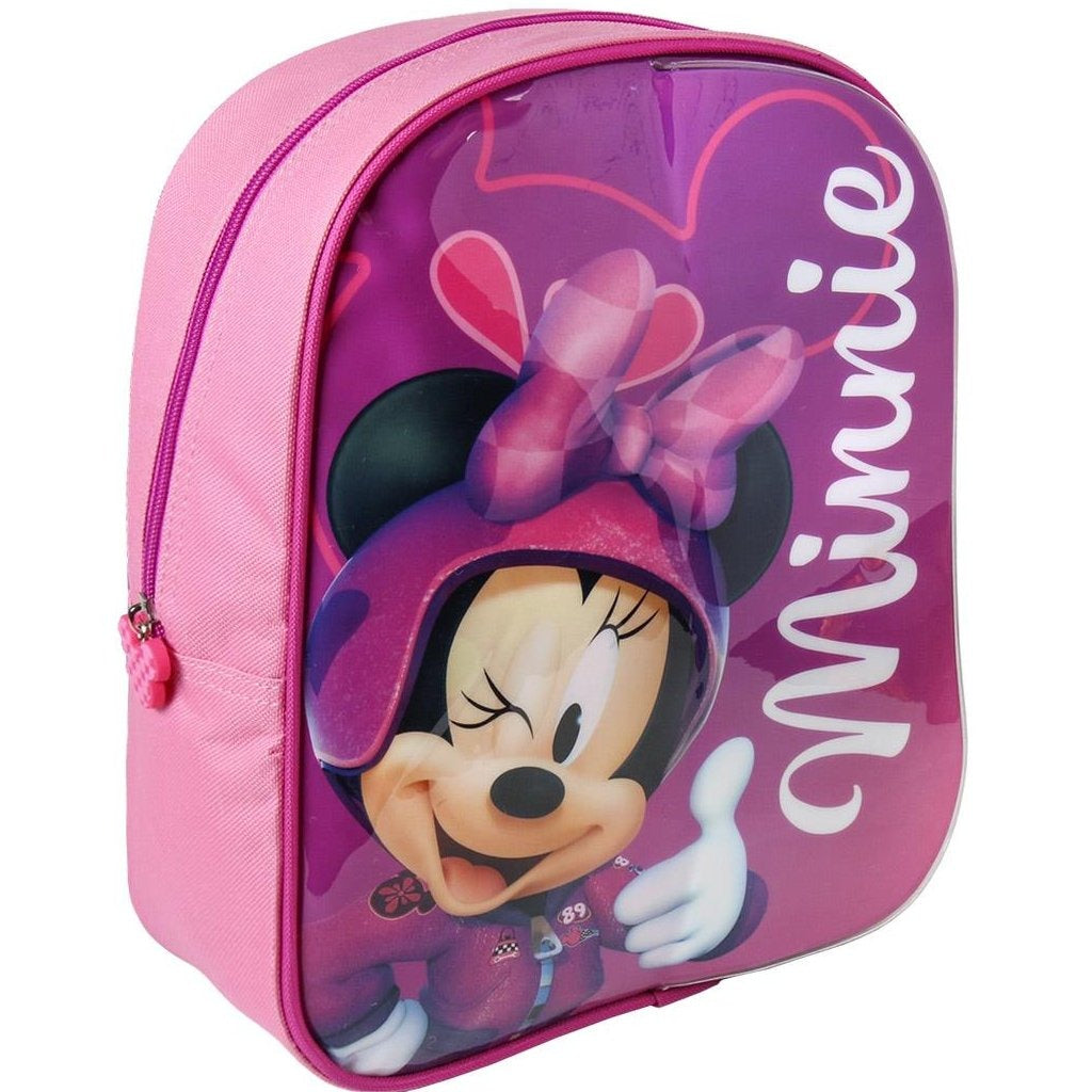 Cerda disney minnie mouse rugzak met schrijfgedeelte + 2 stiften 25x31x10 cm roze