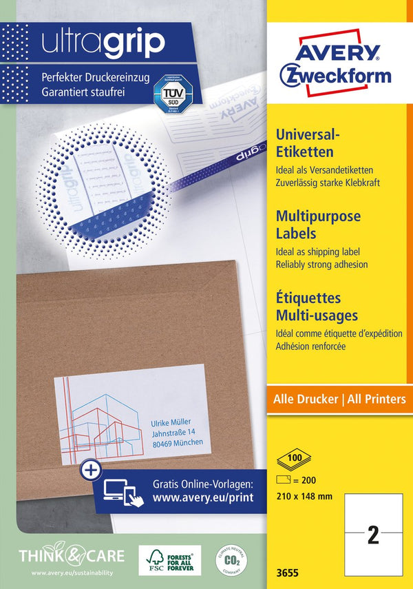 Avery -3655-ilc etiketten