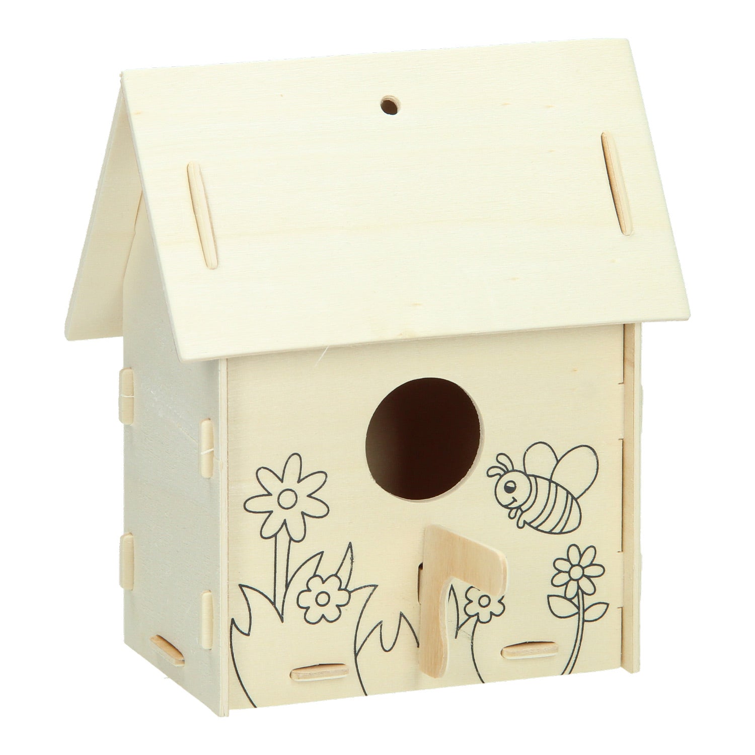 Maak je eigen Houten Vogelhuisje, variant A