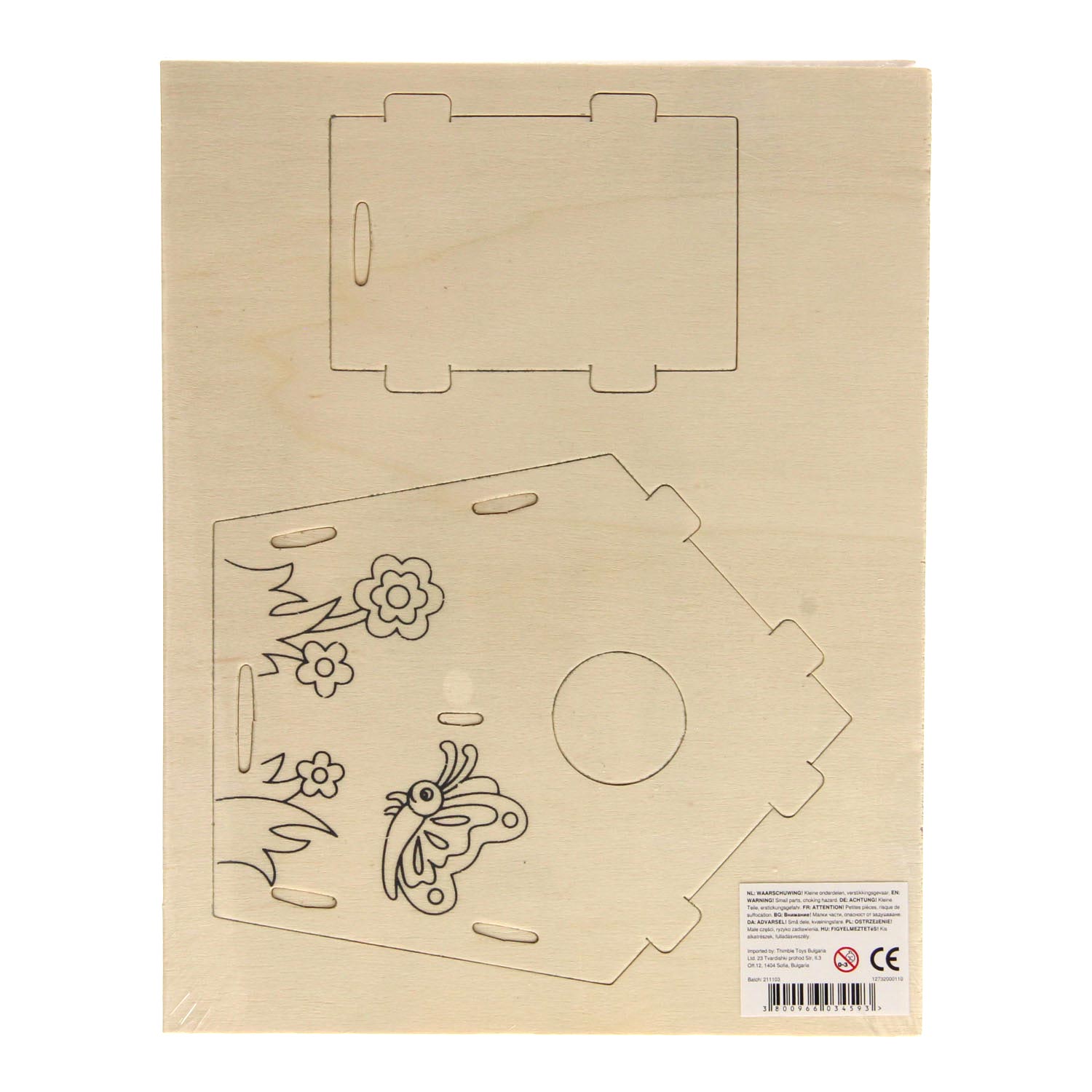 Maak je eigen Houten Vogelhuisje, variant C