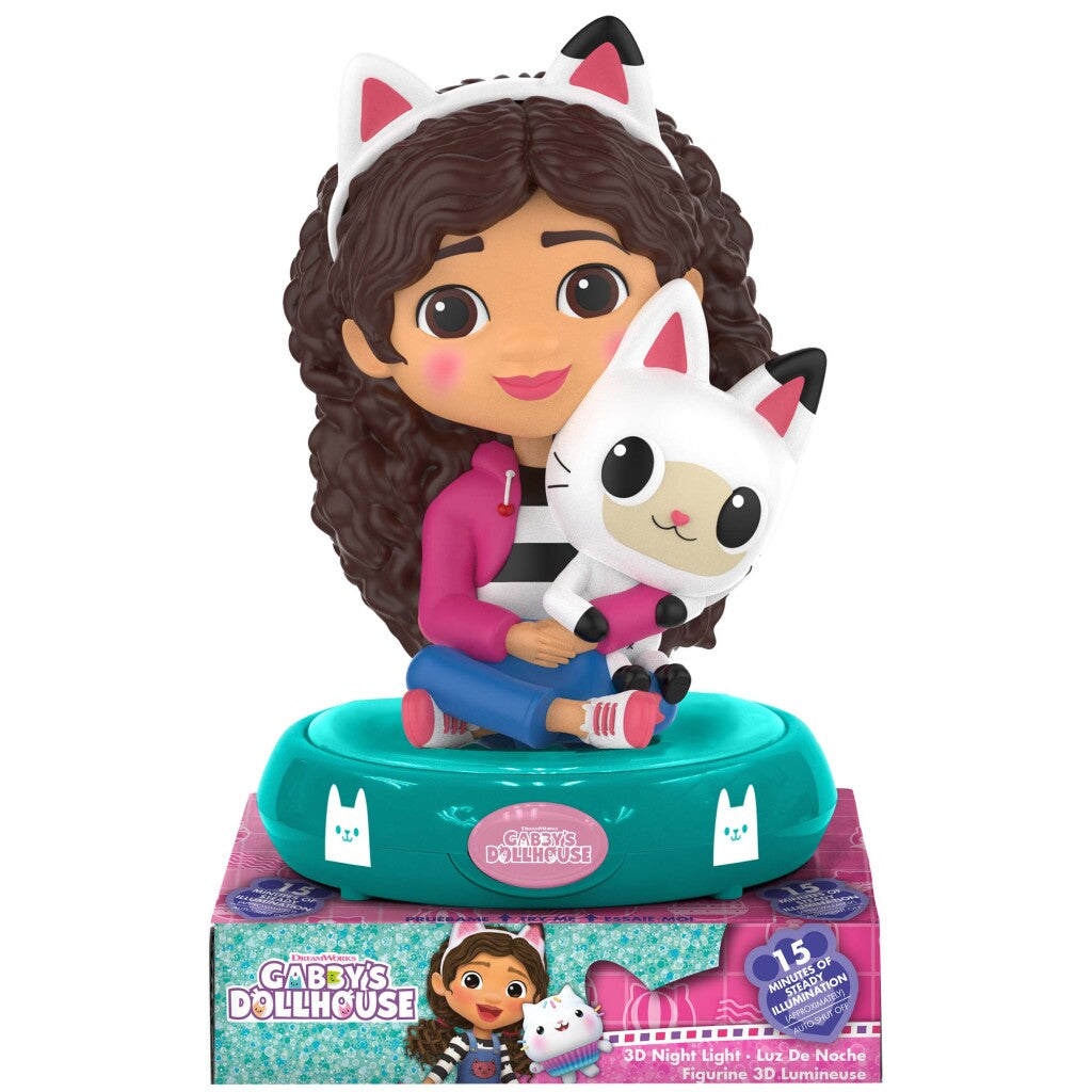 Gabby's poppenhuis gabby #039;s poppenhuis 3d led nachtlamp 25 cm