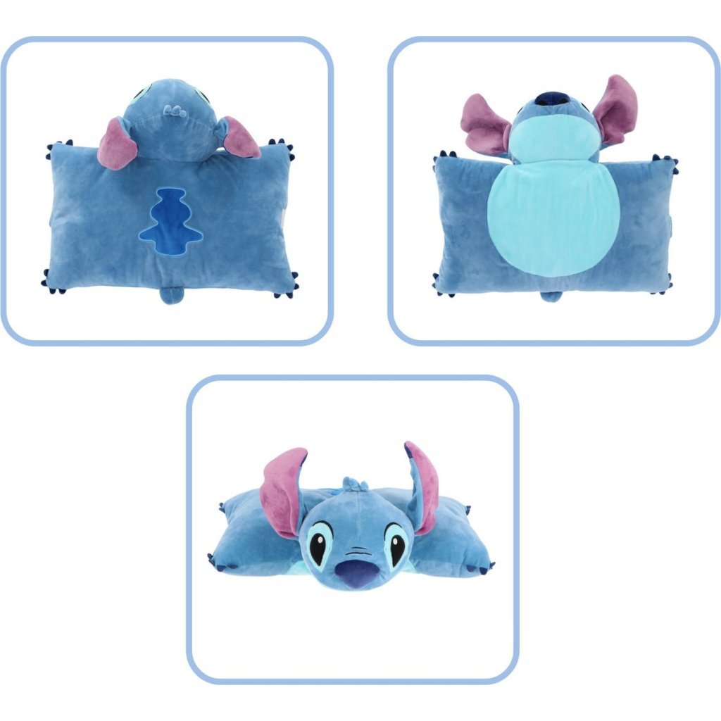 Disney stitch knuffelkussen stitch 45x28 cm blauw