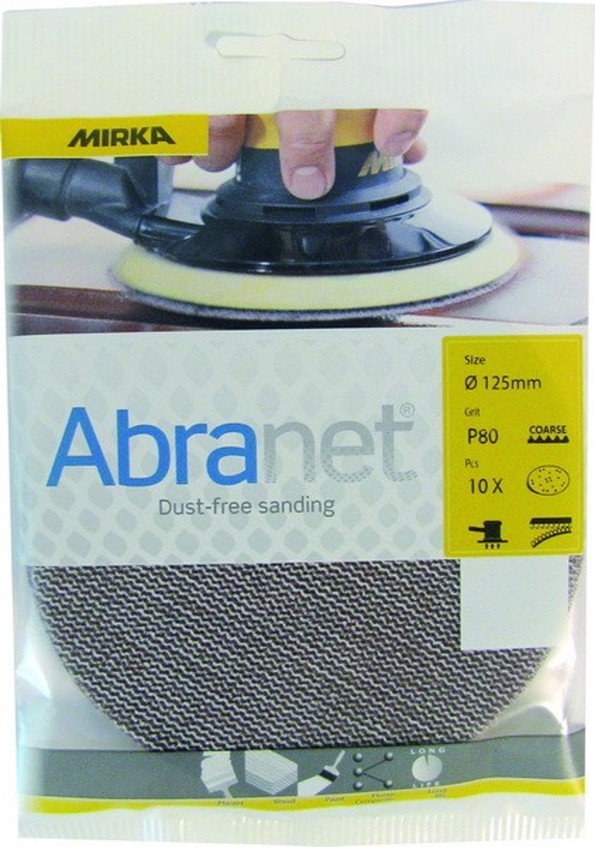 Mirka abranet eco schuurschijven 125mm *kleinverpakking* - p120
