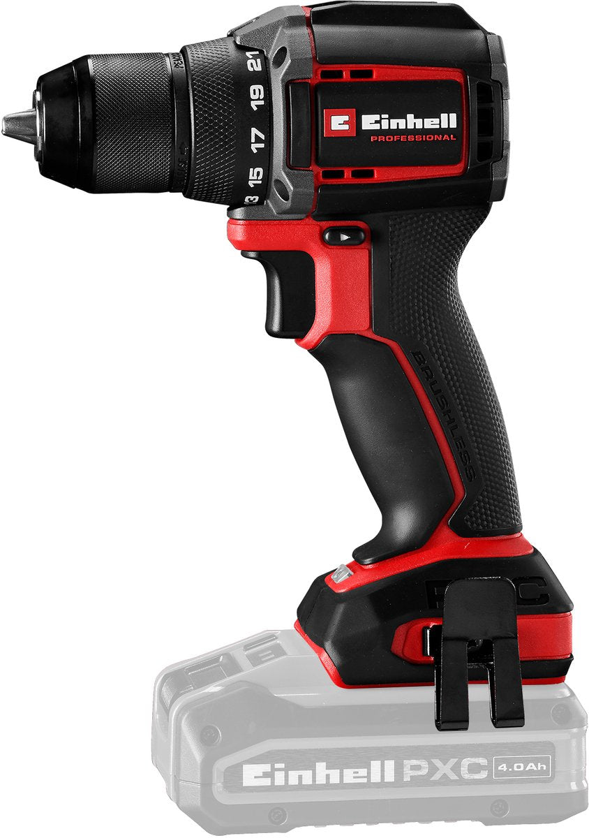 Einhell professional accu boor- schroefmachine tp-cd 18 70-c li bl solo - power x-change - 18 v li-ion - compact model - 70 nm - 0-450 0-2.000 t min - koolborstelloze motor - excl. accu en lader
