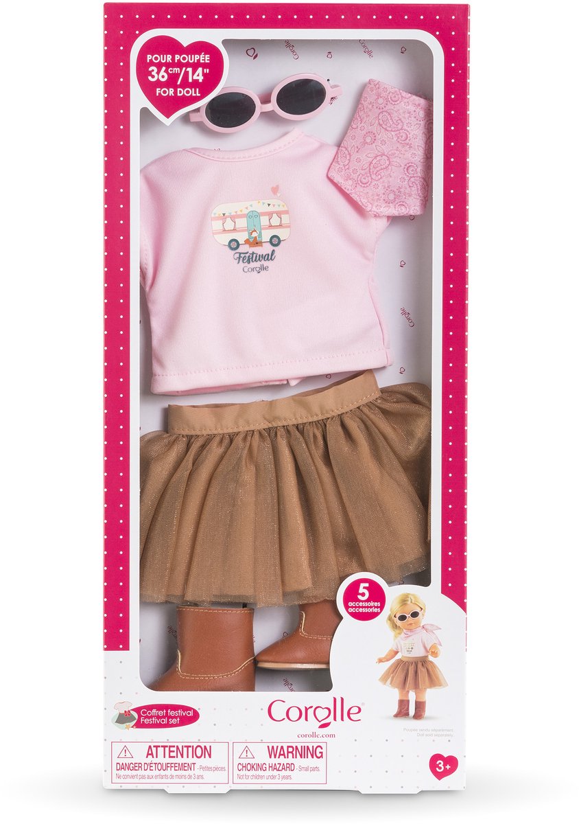 Corolle poppenkleding festival set - 36cm - outfit voor babypoppen.