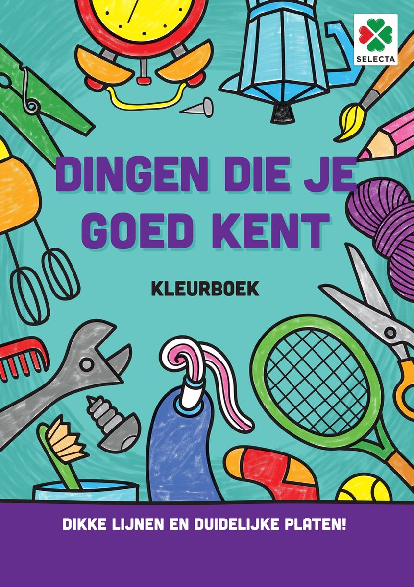 Selecteer dingen die je goed kent kleurboek