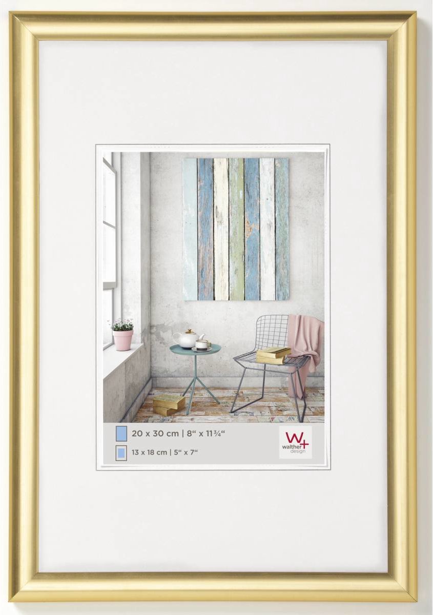 Walther trendstyle - kunststof lijst - fotoformaat 30x40 cm - goud