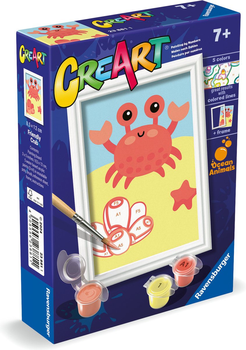 CreArt Schilderen op Nummer - Trendy Krab