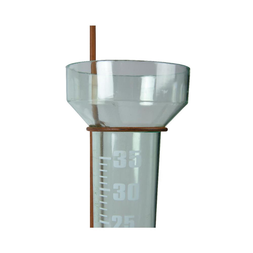 Decoris regenmeter vlinder van 22x9x83cm roest kleur