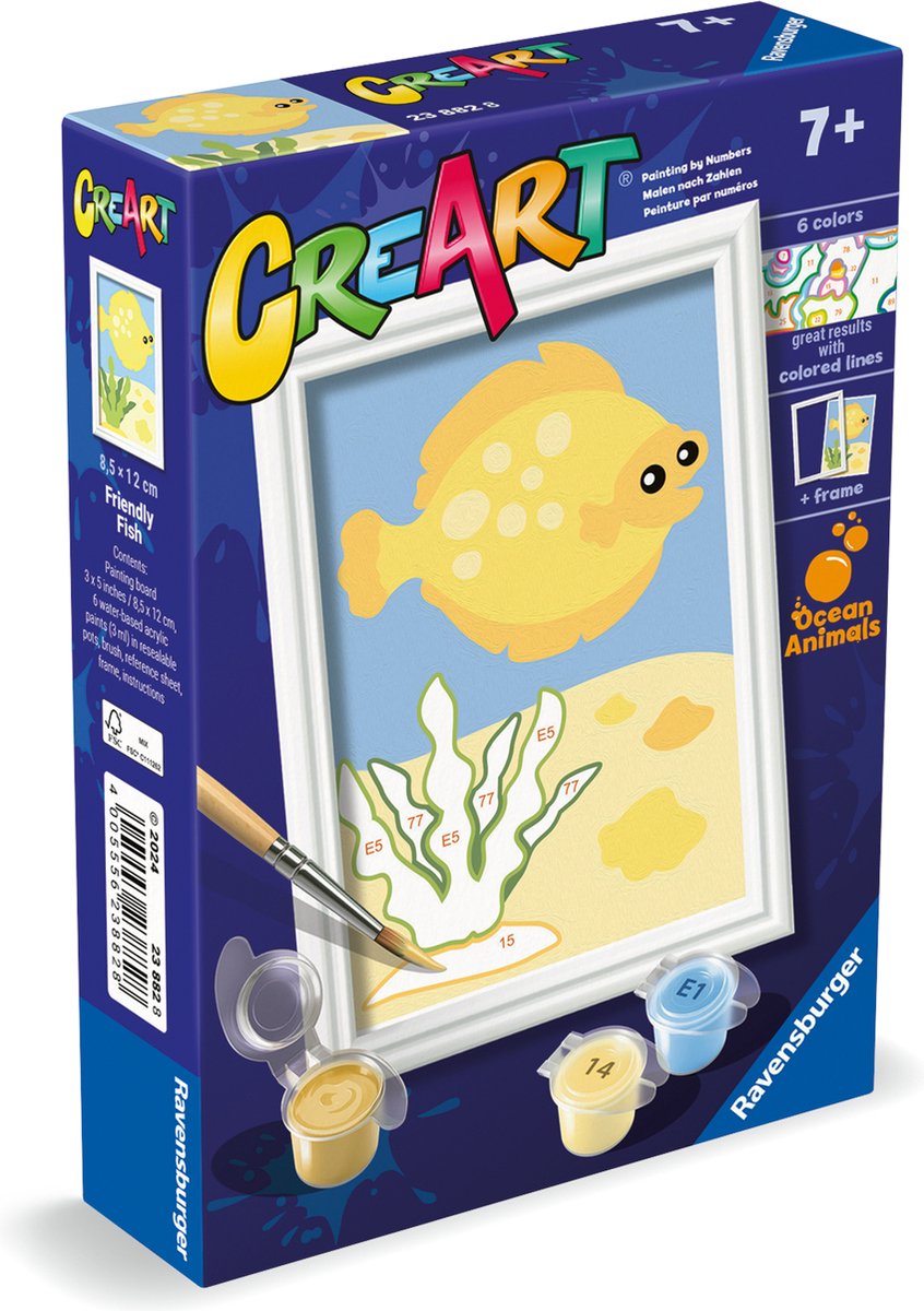 Ravensburger creart schilderen op nummer - trendy vis